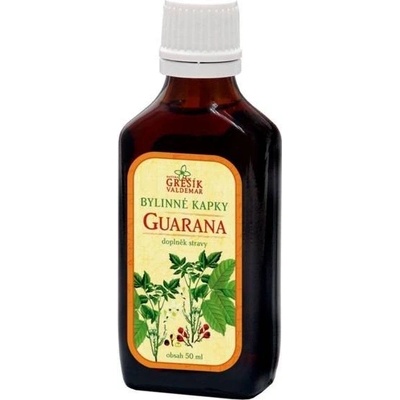 Grešík bylinné kapky Guarana 40% líh 50 ml