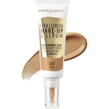 Dermacol Make up a sérum 2v1 Hyaluron Make up and Serum 04 Tan 25 g