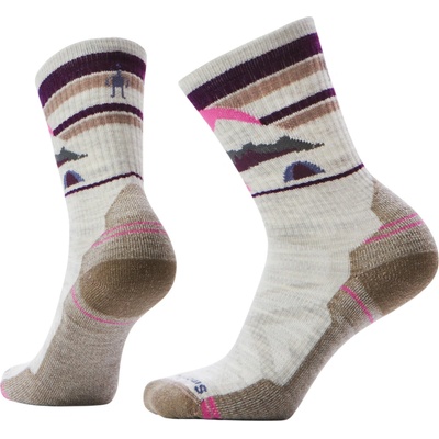 Smartwool dámské W Hike Light Cushion Mountain Moon Crew hnědá