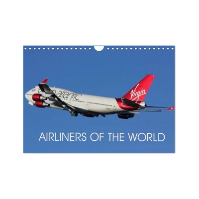 Airliners of the World Wall DIN A4 landscape, CALVENDO 12 Month Wall 2026
