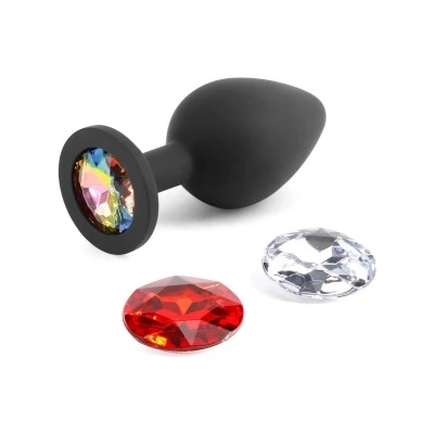 NS Novelties Анален разширител бижу с 3 сменяеми кристала Glams Xchange M
