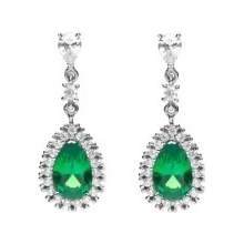 Diamonfire Luxusní stříbrné náušnice E6053