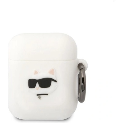 Karl Lagerfeld Apple AirPods 2/1 cover Silicone Choupette Head 3D KLA2RUNCHH