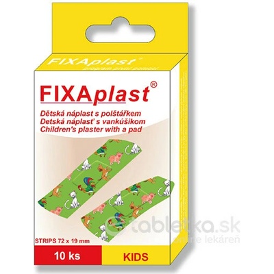 FIXAplast KIDS detská náplasť s vankúšikom delená 10 ks