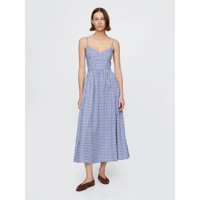 GAP Linen maxi dress Women's šedá