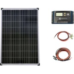 Solartronic КОМПЛЕКТ 1x100W поликристален соларен модул, 20A контролер, кабели и букси (SET-100P-20A-KA)
