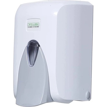 Image 1 of Vialli Дозатор за течен сапун-пяна Vialli Х19, 500мл, С натискане, Бял/сив (X19)