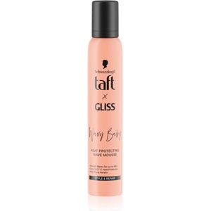 Schwarzkopf Taft x Gliss пяна за обем и форма на прическа, защитаваща косата при топлинно третирана за чуплива и къдрава коса 200ml