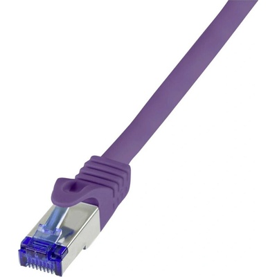 Logilink C6A079S Patch, S/FTP, 6a, stranded, Cu, LSZH, 5m, fialový