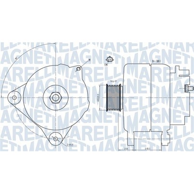 Alternátor MAGNETI MARELLI 063731866010