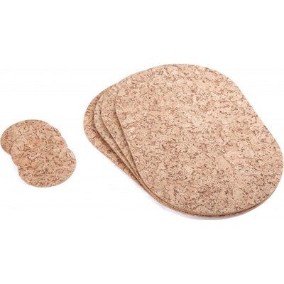 Makro Podložka korok Ovál4+4ks 40x25cm