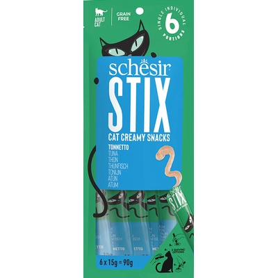 Schesir Cat Stix Liquid Snack tuniak 6 x 15 g