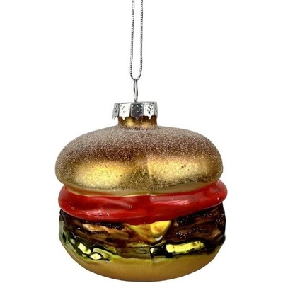 TORO Skleněná vánoční ozdoba 8,5cm hamburger