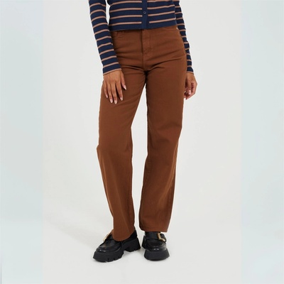 Brave Soul Дънки Brave Soul Women's Para Straight Leg Jeans - Pale Brown