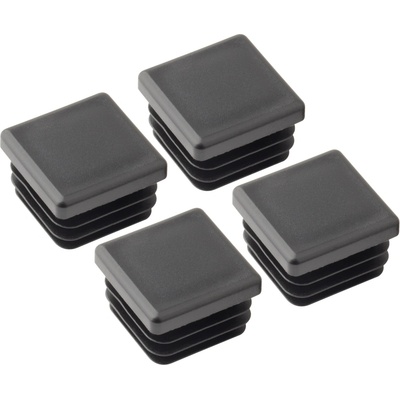Walteco Zátka 30x30 mm čierna 4 ks 85011