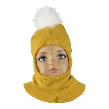 Detská kukla s brmbolcom horčicová