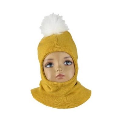 Detská kukla s brmbolcom horčicová