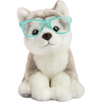 Studio Pets Плюшена играчка Studio Pets - Куче Хъски с очила, Улфи, 23 cm (6219)