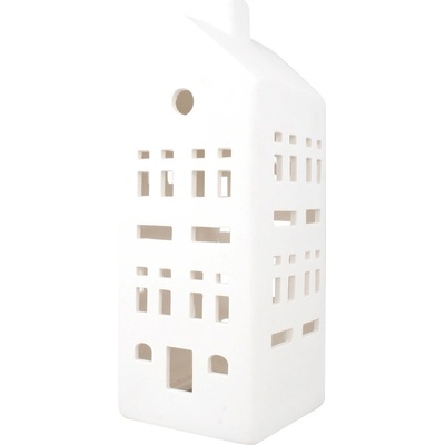 Svícen domek porcelánový matný s LED 21,5 cm Anděl Přerov s.r.o.