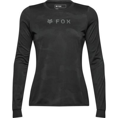 FOX Racing Дамска фланелка с дълъг ръкав за колоездене FOX Racing Women's Ranger Tru Dri L/S Jersey Cycling jersey - Black - размер XL (156-2580-0115)