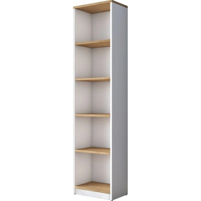 Knižnica Hale White and Walnut
