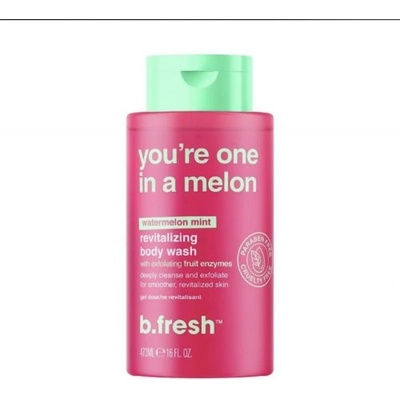 b.green B. fresh you're one in a melon Душ гел ексфолиращ с плодови ензими, 473 мл