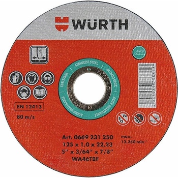 Würth Řezný kotouč 115 x 22,2 x 1mm 0669231150961 1