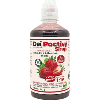 DeiSirup Poctivý Sirup jahoda 485 ml