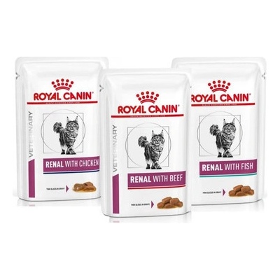 Royal Canin Renal Feline Mix přichutí 36 x 85 g
