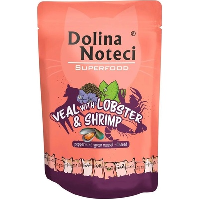 Dolina Noteci Superfood Cat Veal with Lobster & Shrimp 85 g
