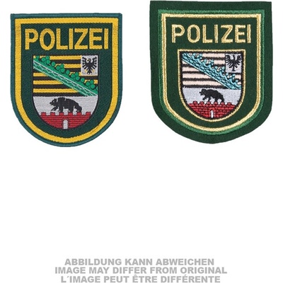 Nášivka policajné Sasko-Anhaltsko Polizei - farebná