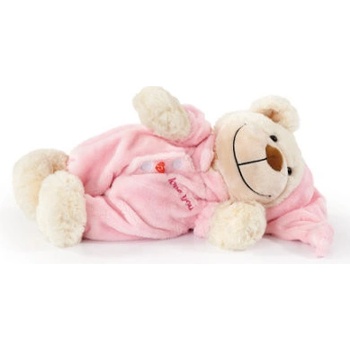 bayer Design Spící medvídek růžový 33 cm