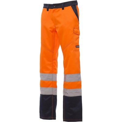 Payper CHARTER POLAR reflexné zateplené nohavice pánske Fluorescent orange Navy blue