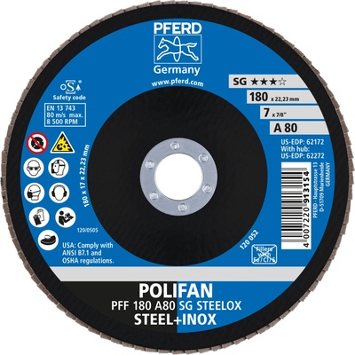 Pferd lamelový brúsny kotúč 180 mm A80 67608185
