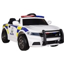 Lean Toys policajné Elektrické autíčko 2x35W ďialkové ovládanie USB MP3 čierna