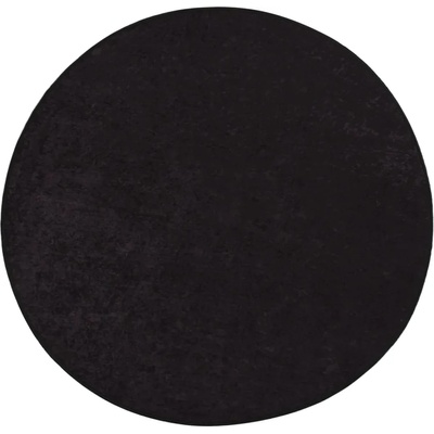 vidaXL Килим, миещ се, φ120 см, антрацит (337957)