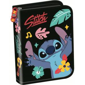 St. Majewski Несесер St. Majewski Stitch - Black Aloha, с 1 цип и 2 крила (5903235679841)