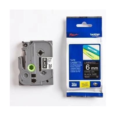 páska BROTHER TZ315 biele písmo, čierna páska Tape (6mm) (TZE315)