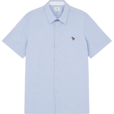 PS Paul Smith Риза PS Paul Smith Men's Short-Sleeve Plain Shirt - Blue 44