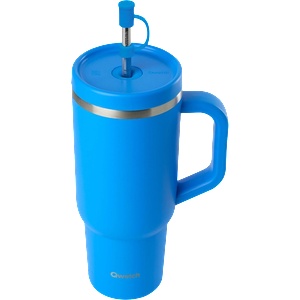 Qwetch Travel cup isotherme inox - Matt - 900ml - Azure blue