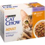 Cat Chow Adult Храна за котки с агнешко и зелен фасул в желе 10x85g