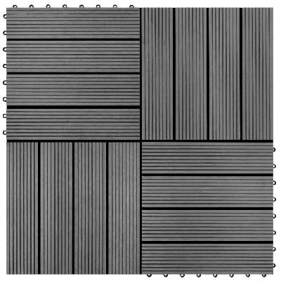 22 бр декинг плочки Sheppard, 30x30 см, 2 кв. м. , WPC, сиви (277797)