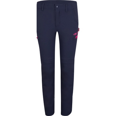 Trollkids Детски панталон със свалящи крачоли Trollkids Kid's Kjerag Zip Off Pants Walking trousers - Navy / Magenta - размер 128 (EU) (701-1313-0316)