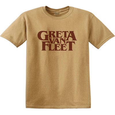 Greta Van Fleet tričko logo žltá