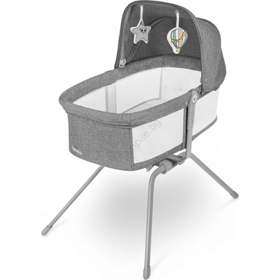 Lionelo - Преносимо креватче 3 в 1 MALIN, каменносив (LN0328)