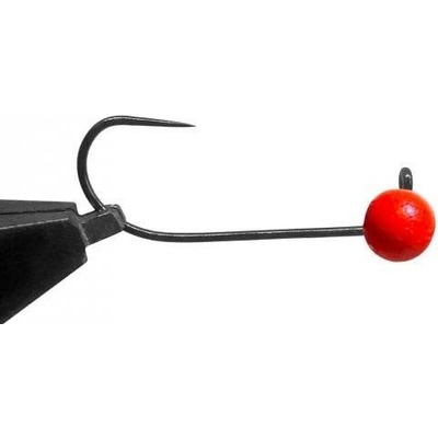 Jigovky.cz jigové hlavičky Wolframové HD Barbless Red vel.4 2g 5 ks