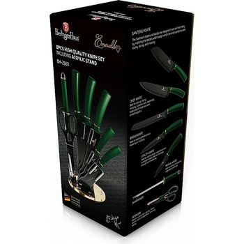 Berlingerhaus Sada nožov v stojane Emerald Collection BH 2563 8 ks