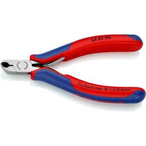 KNIPEX Клещи резачки за електроника 115 мм с многокомпонентна дръжка тип 1 knipex 08131 (64 42 115)