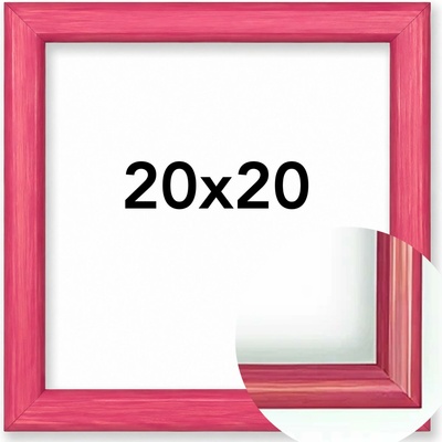 Fotorámeček Roma Rozměr: 20 x 20 cm, Barva: Fialová, Typ zasklení: Sklo