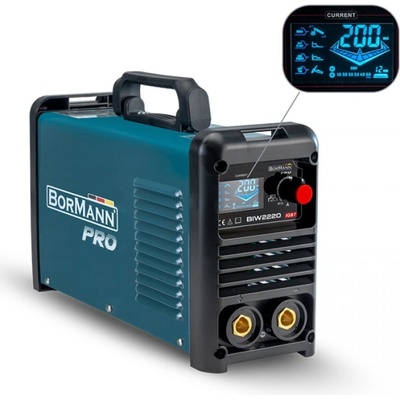 Bormann Електрически инверторен електрожен с аксесоари Bormann Pro BIW2220, MMA, IGBT, 230 V, 200 А (061977) (061977)